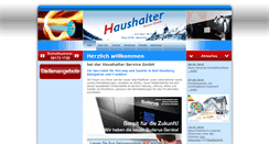 Desktop Screenshot of haushalter-service-gmbh.com